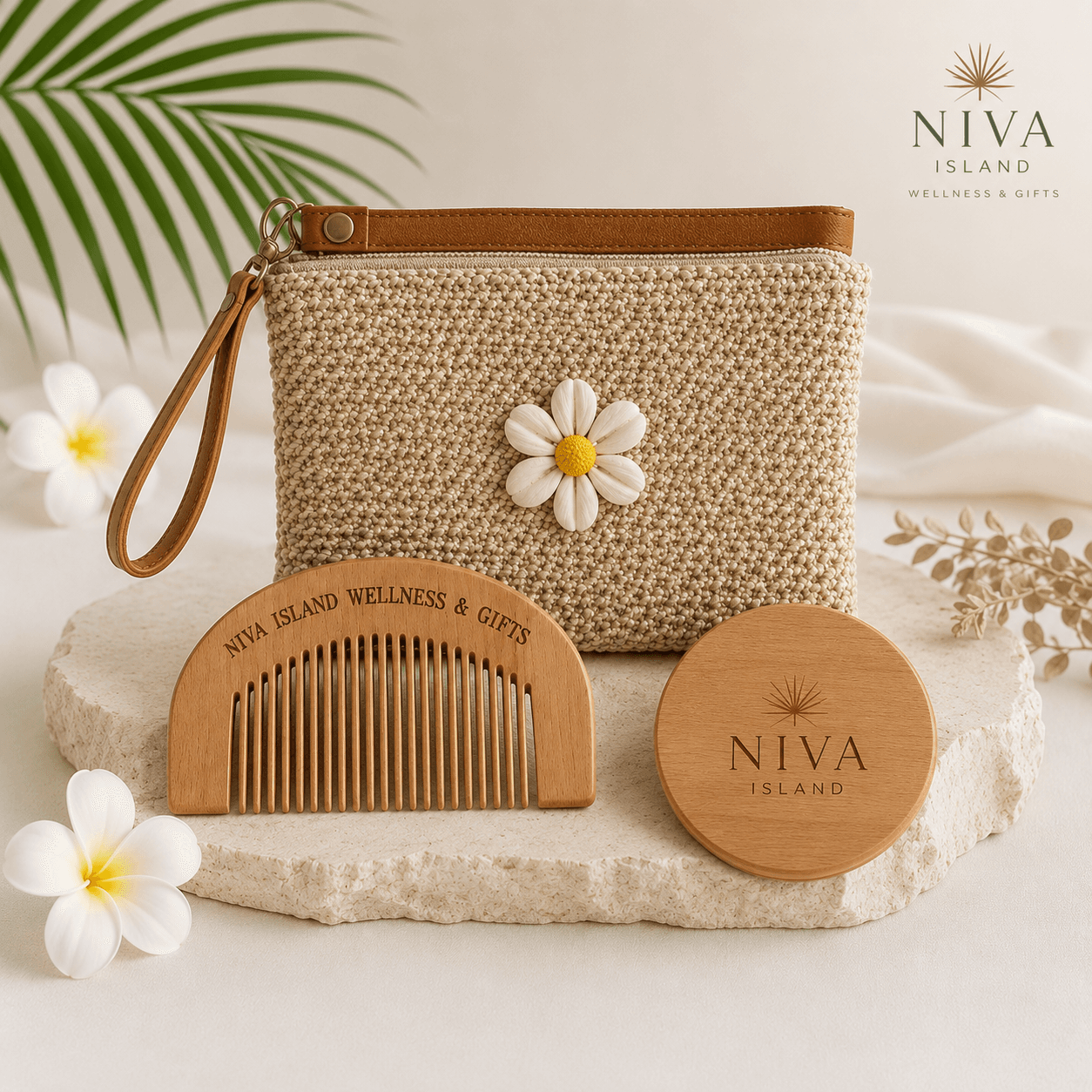 🌺 Island Bloom Woven Beauty Set