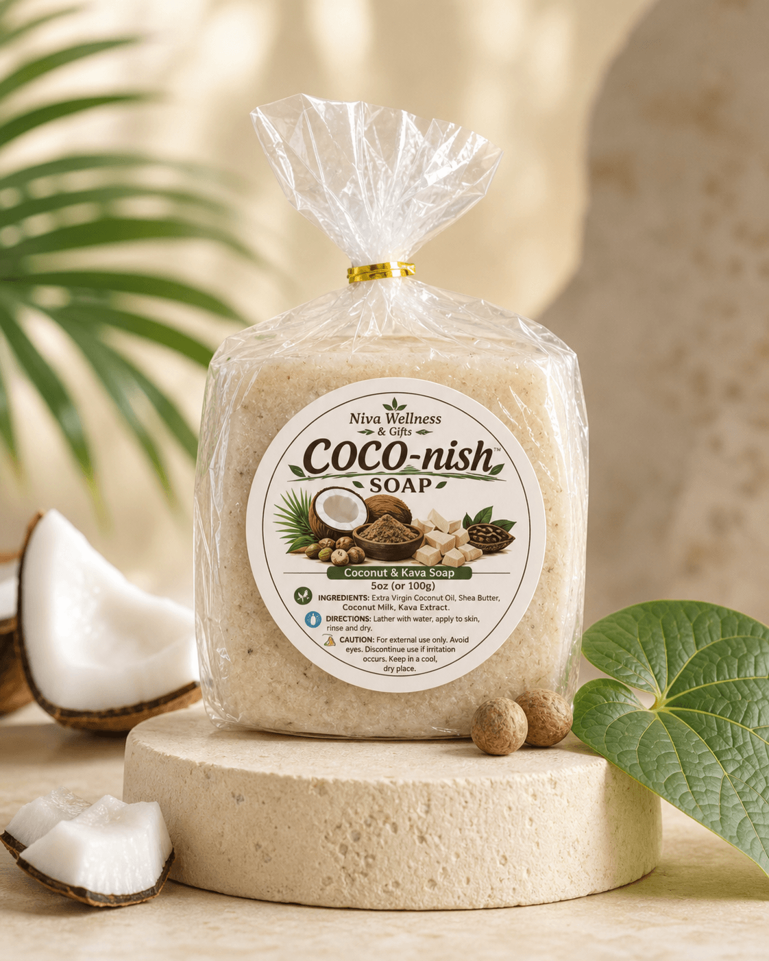Coco-Nish Coconut & Kava Soap Duo