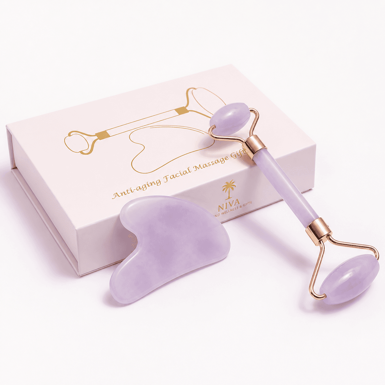 Facial Massage Gift Set — Light Purple