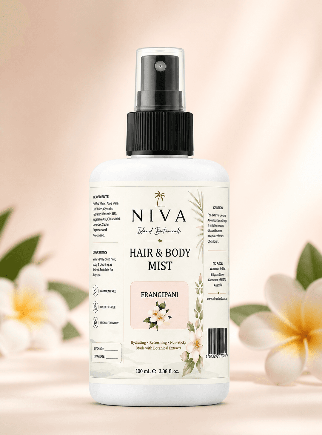 Frangipani Hair & Body Mist