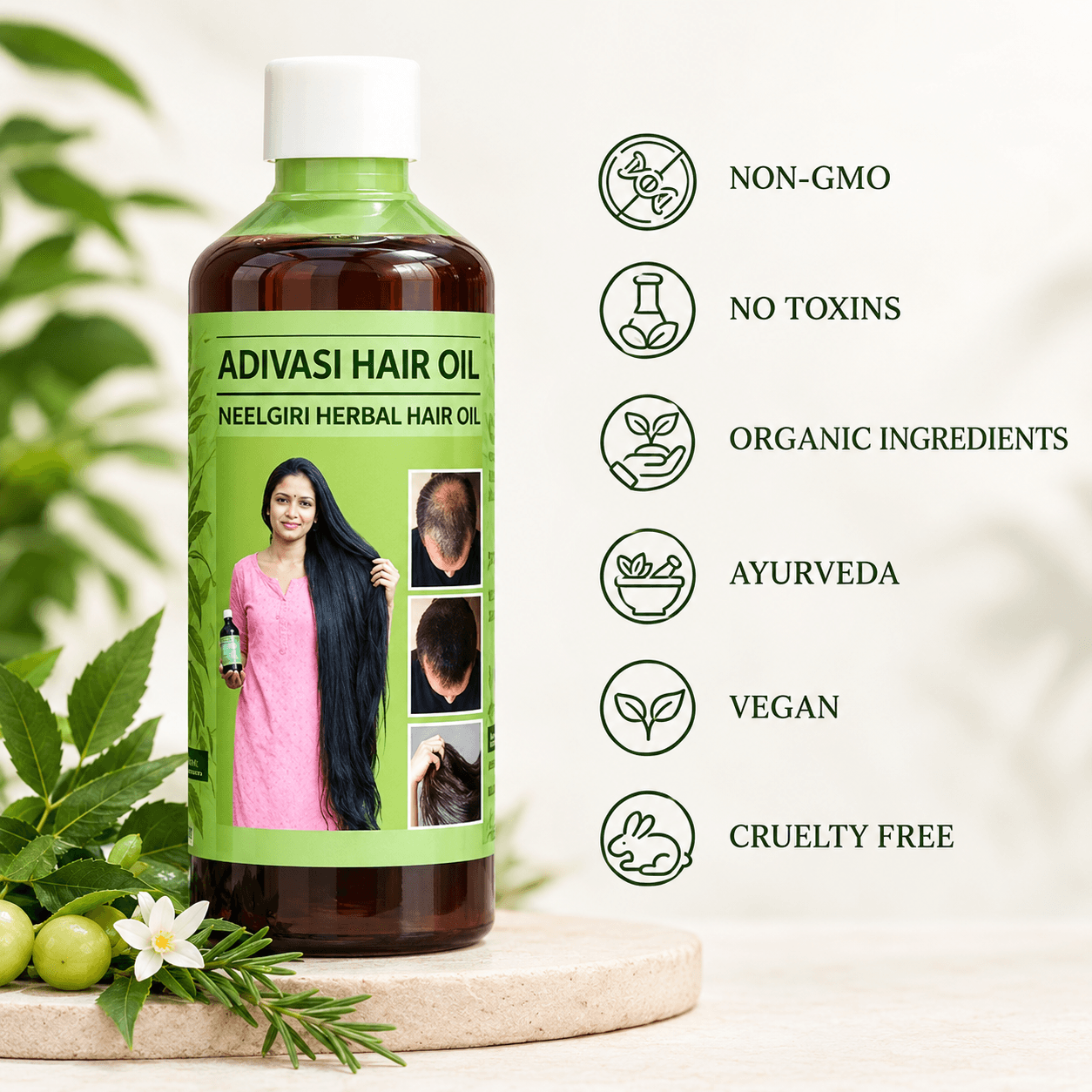 Adivasi Oil – Traditional Herbal Hair Oil