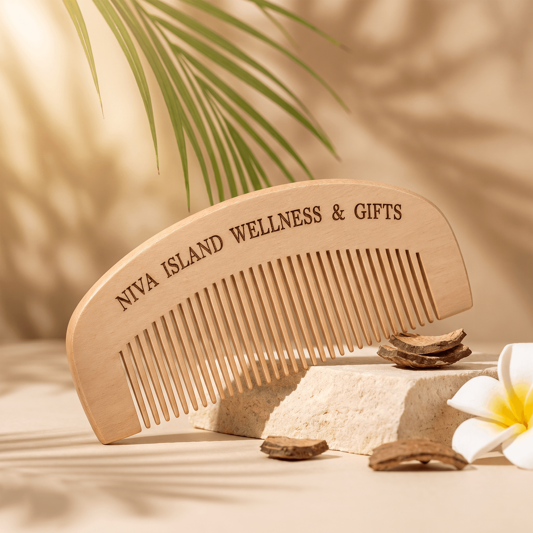 Luxury Wooden Wide Tooth Comb