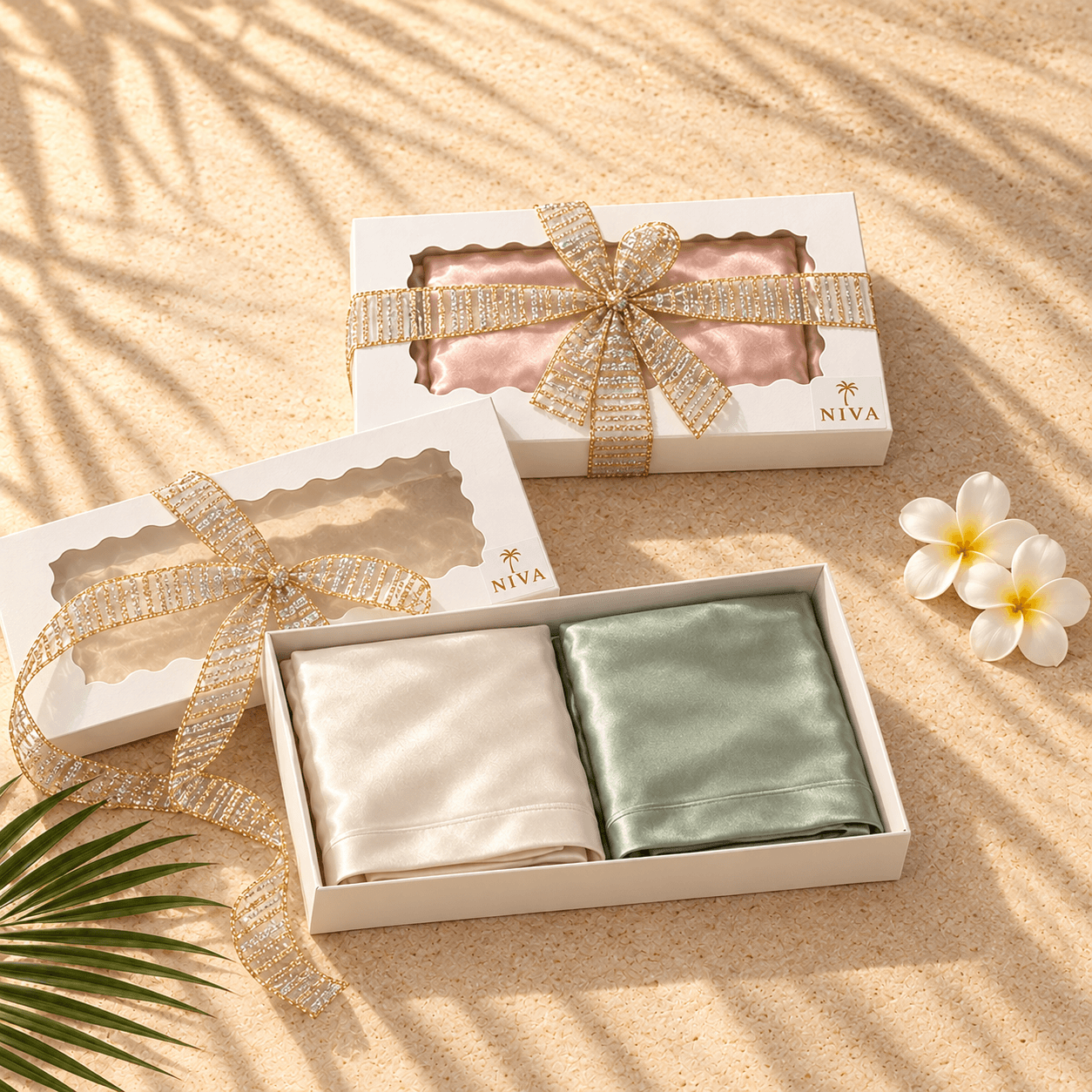 Couples Silk Pillowcase Duo